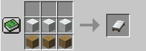 Crafting Bed in Minecraft